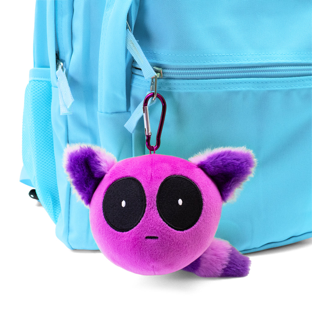 doomlings mini plushie plush nocturnal nat purple raccoon cat