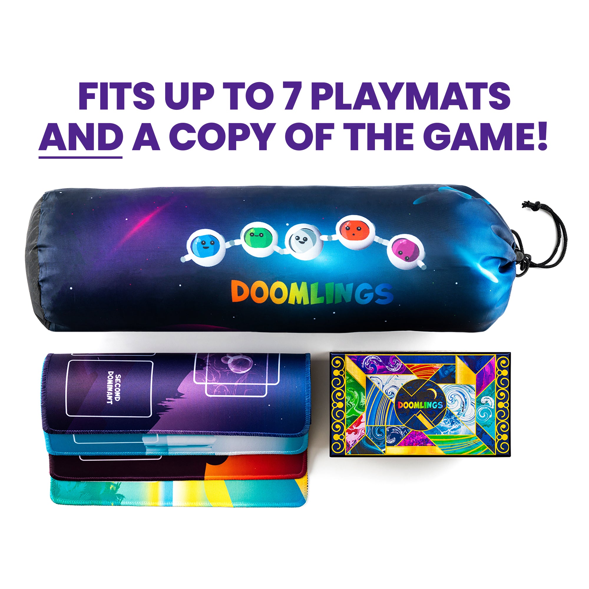 Custom Doomlings Mat Doomlings | Playmat Bag | Game Storage & Protection