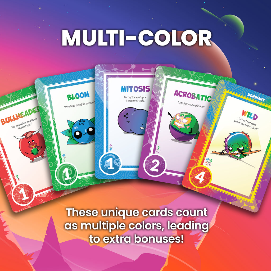 multi-color card - these unique cards count as multiple colors, leading to extra bonuses