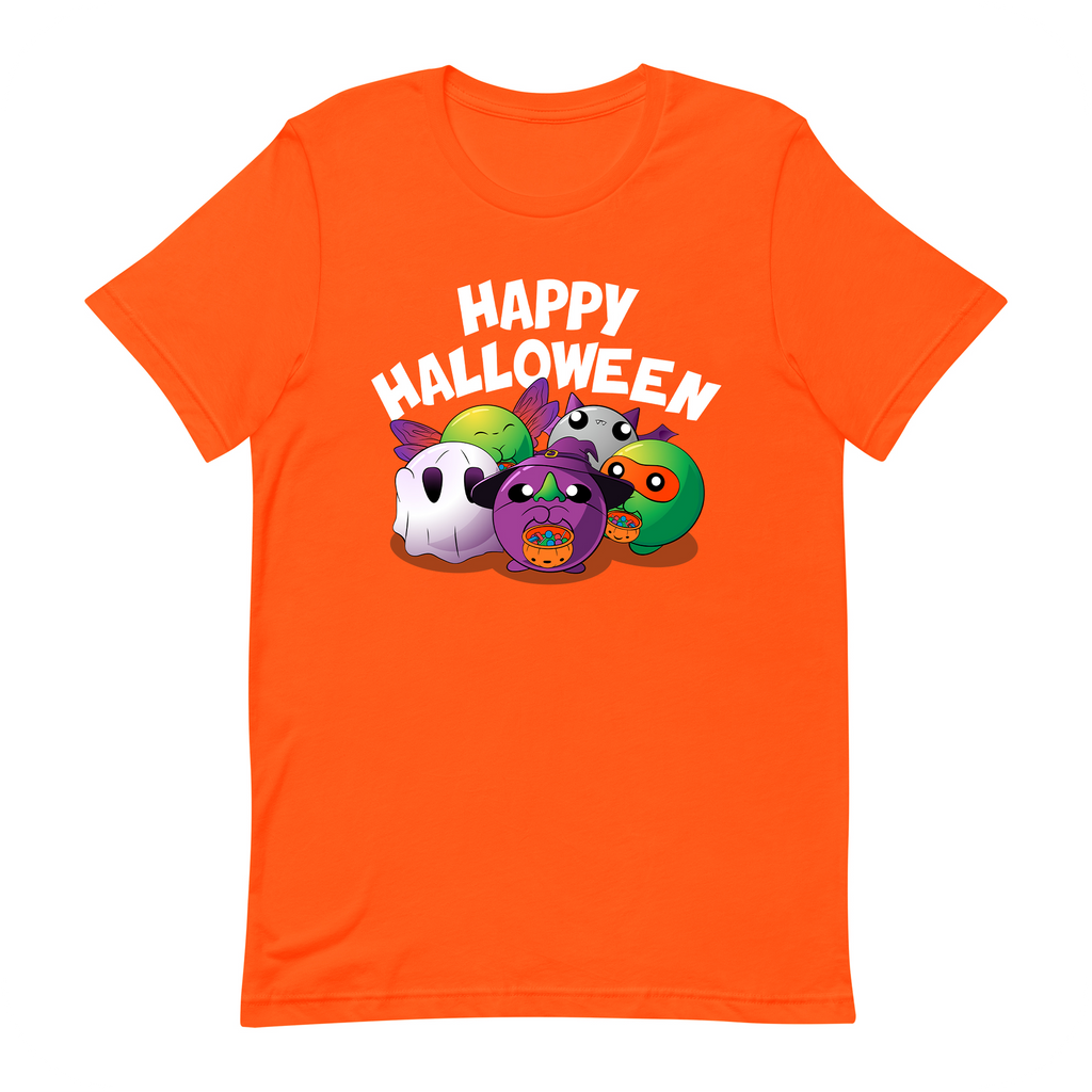 happy halloween doomlings orange tshirt