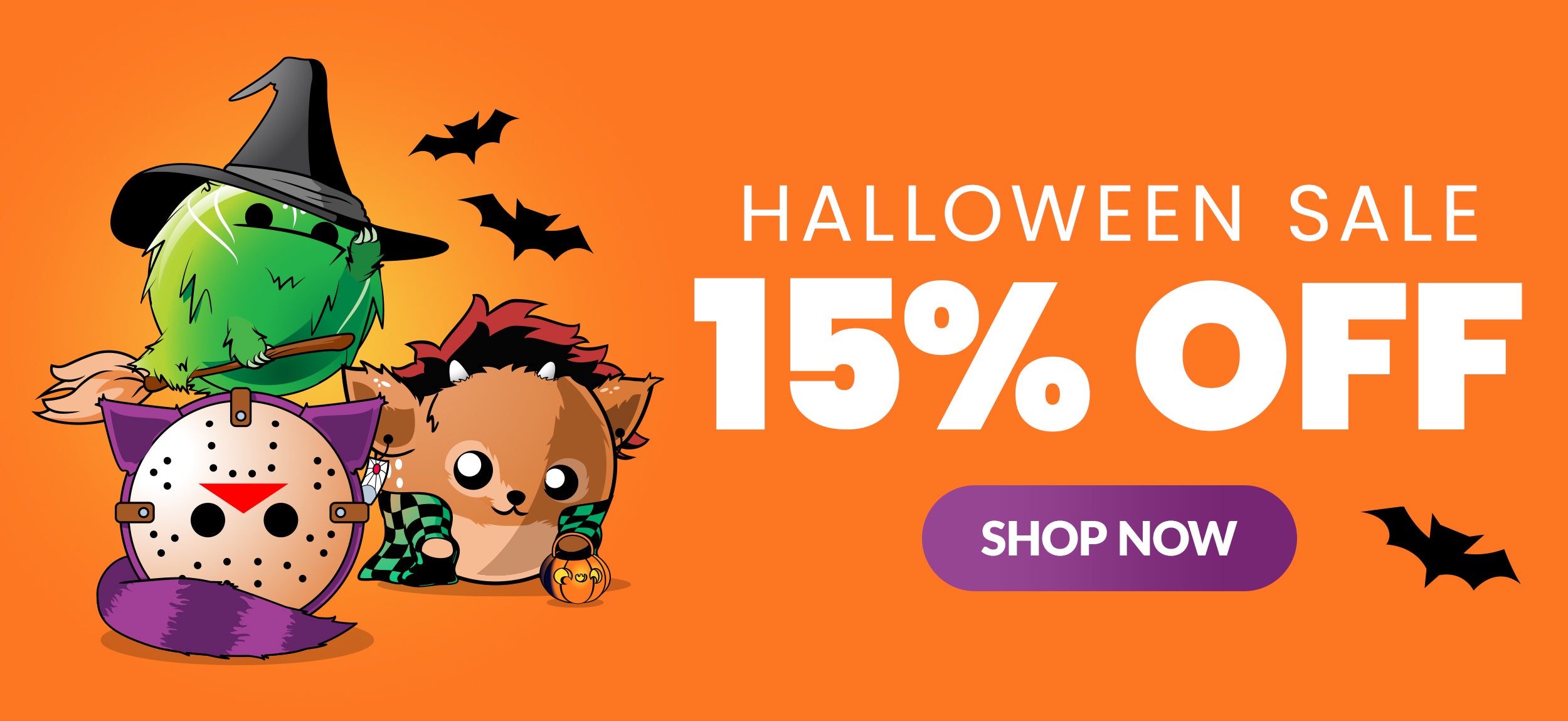 Doomlings halloween sale, 15% off shop now!