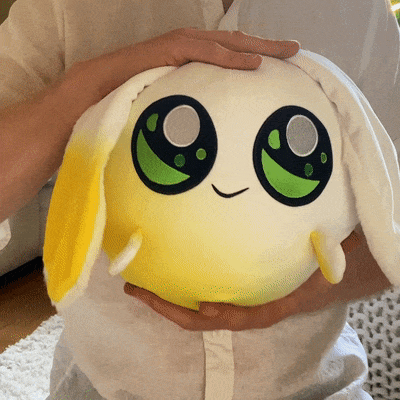 soft plushie being squeezed